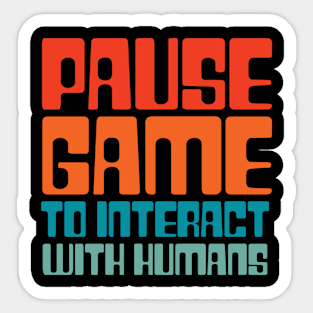 Funny Video Game Gamer Sticker